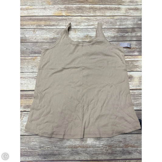 Top Sleeveless Basic By Lane Bryant In Tan, Size: 3x