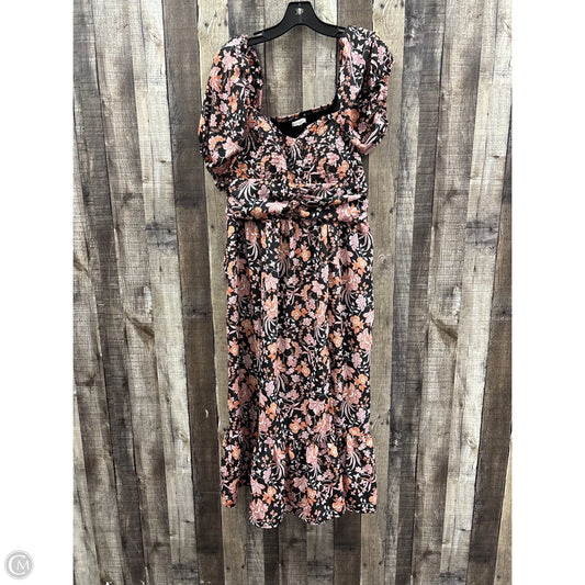 Dress Casual Midi By Maurices In Multi-colored, Size: Xxl