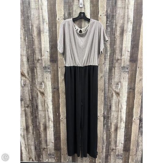 Jumpsuit By Maurices In Black & Tan, Size: Xl