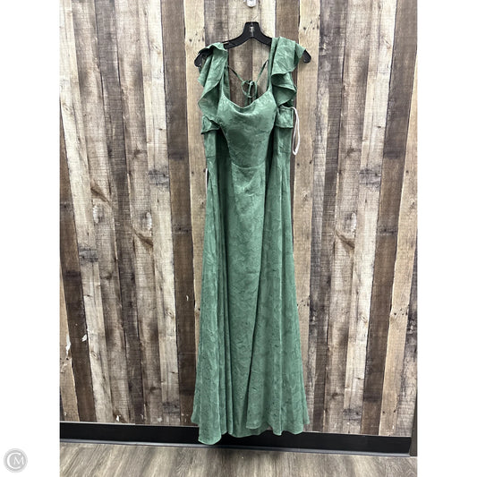 Dress Casual Maxi By Azazie In Green, Size: 2x