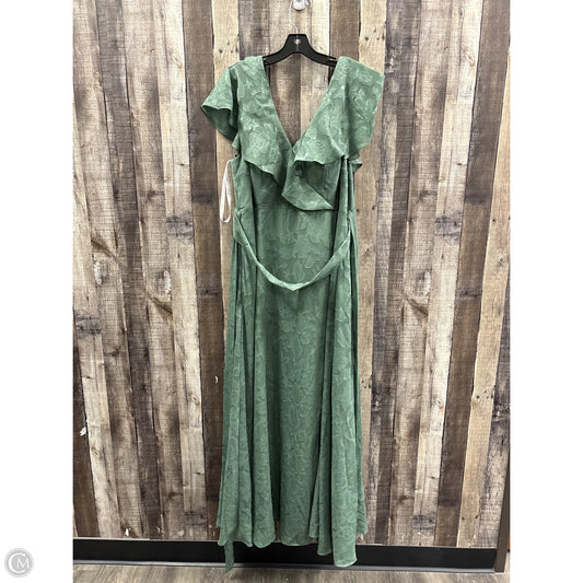 Dress Casual Maxi By Azazie In Green, Size: 3x