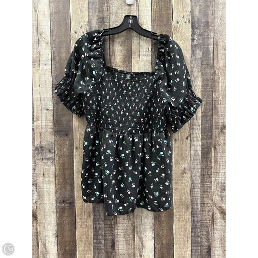 Top Short Sleeve By Shein In Multi-colored, Size: 1x