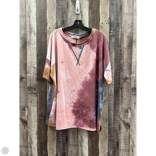 Top Short Sleeve By Haptics In Multi-colored, Size: 2x