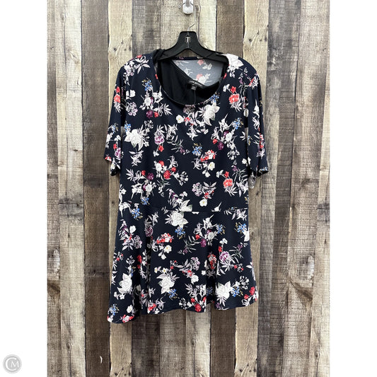 Top Short Sleeve By Lane Bryant In Multi-colored, Size: 2x