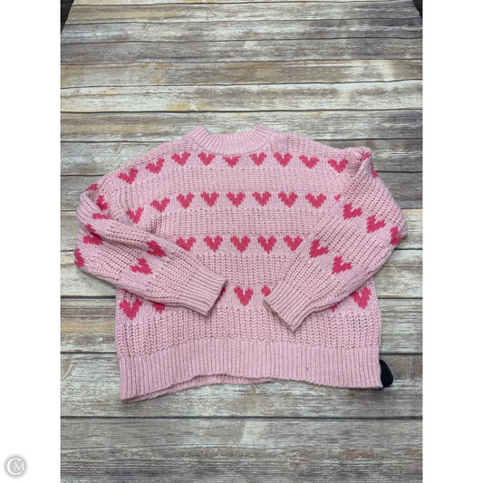 Sweater By Cme In Pink, Size: L