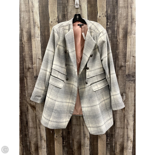 Coat Peacoat By Torrid In Grey & White, Size: Xl