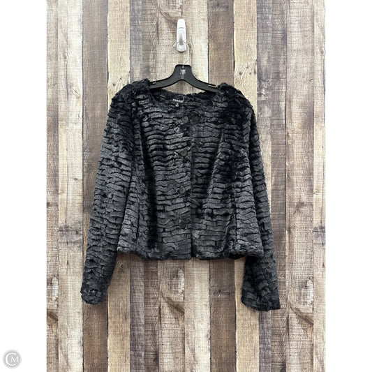 Jacket Faux Fur & Sherpa By Torrid In Black, Size: 2x