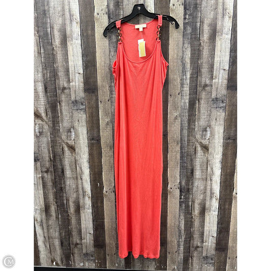 Dress Casual Maxi By Michael By Michael Kors In Peach, Size: Xl