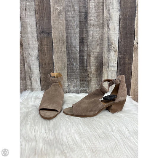 Sandals Heels Block By Lucky Brand In Tan, Size: 8