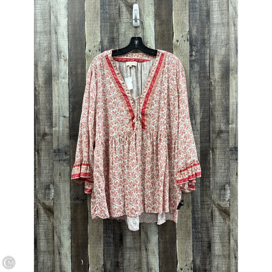 Top Long Sleeve By Cynthia Rowley In Multi-colored, Size: 3x