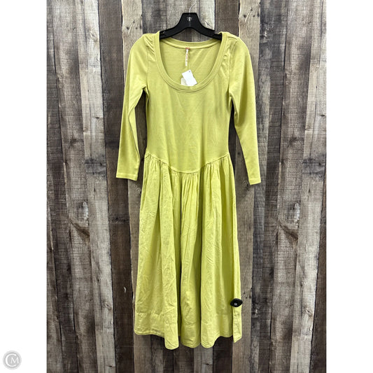 Dress Casual Midi By Free People In Green, Size: S