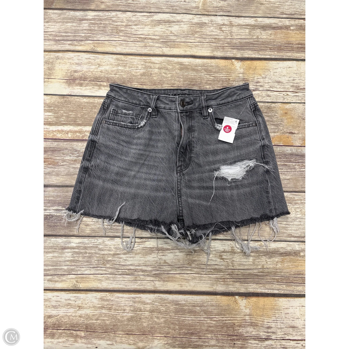 Shorts By American Eagle In Grey Denim, Size: 4
