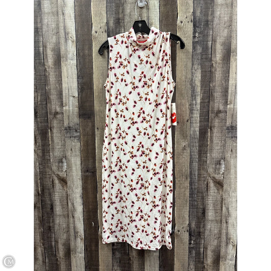 Dress Casual Midi By Hot Kiss In Floral Print, Size: Xl