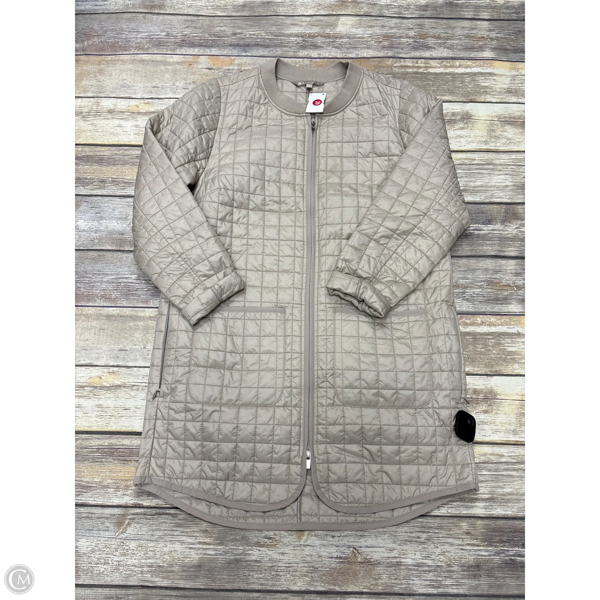 Athletic Jacket By Athleta In Tan, Size: M