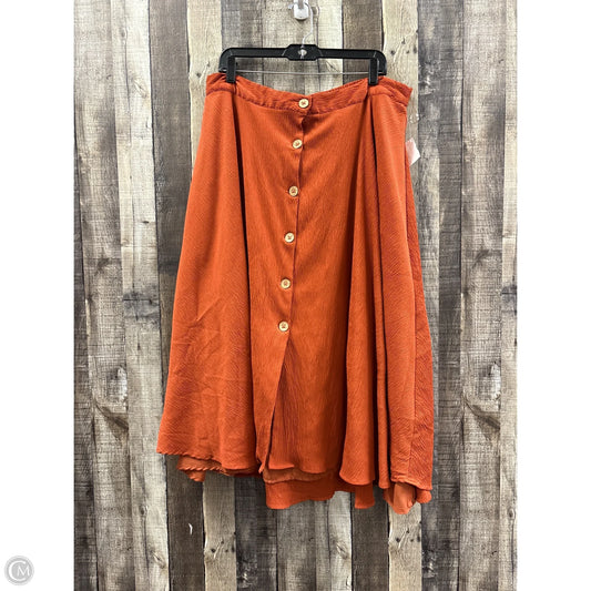 Skirt Maxi By Cme In Bronze, Size: Xl