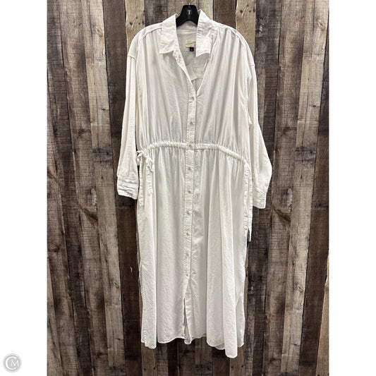 Dress Casual Maxi By Universal Thread In White, Size: Xl