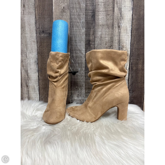 Boots Ankle Heels By Jessica Simpson In Tan, Size: 8