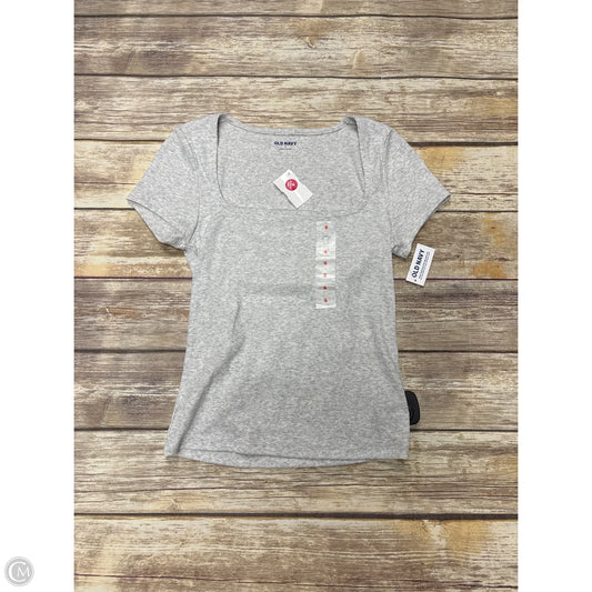 Top Short Sleeve By Old Navy In Grey, Size: S