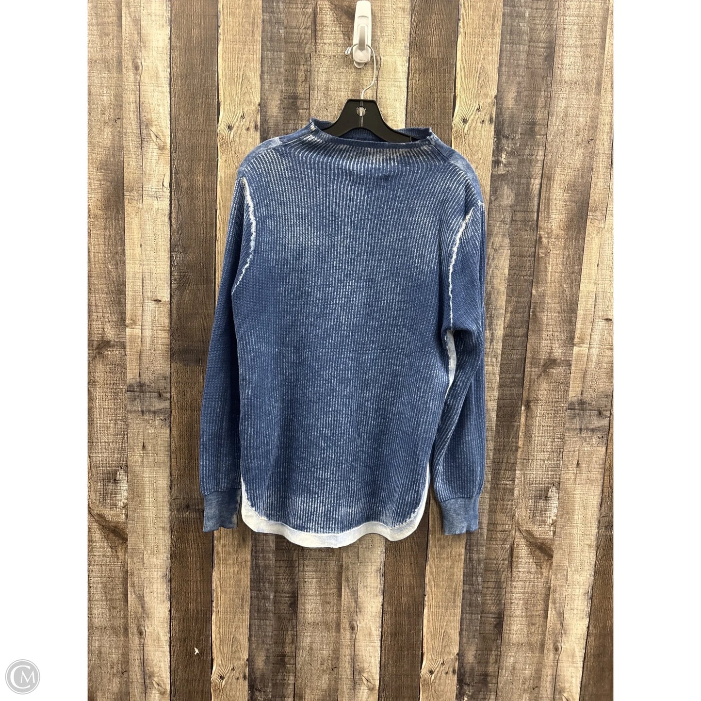 Top Long Sleeve By Curio In Blue, Size: Xlp