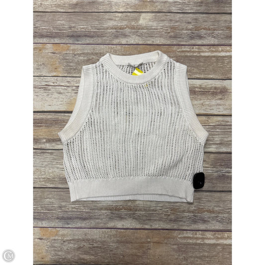 Top Sleeveless By Double Zero In White, Size: M