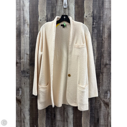 Sweater Cardigan By J. Crew In Cream, Size: M