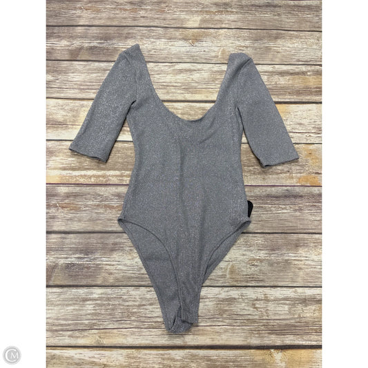 Top 3/4 Sleeve By Zara In Silver, Size: S