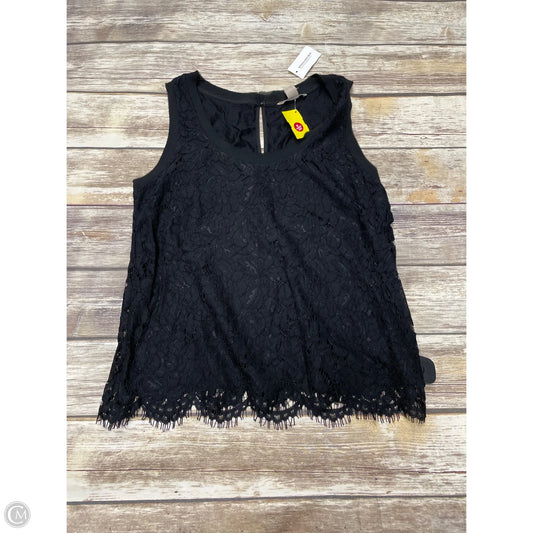 Top Sleeveless By Banana Republic In Black, Size: S