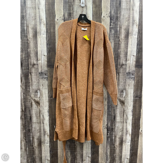 Sweater Cardigan By Nine West In Brown, Size: M