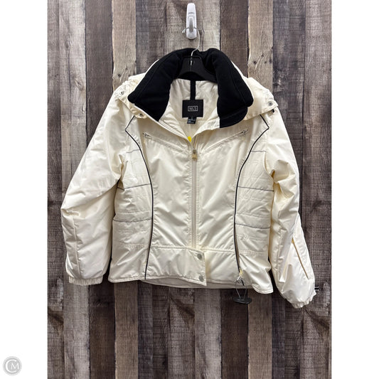 Coat Puffer & Quilted By Cme In Cream, Size: 8