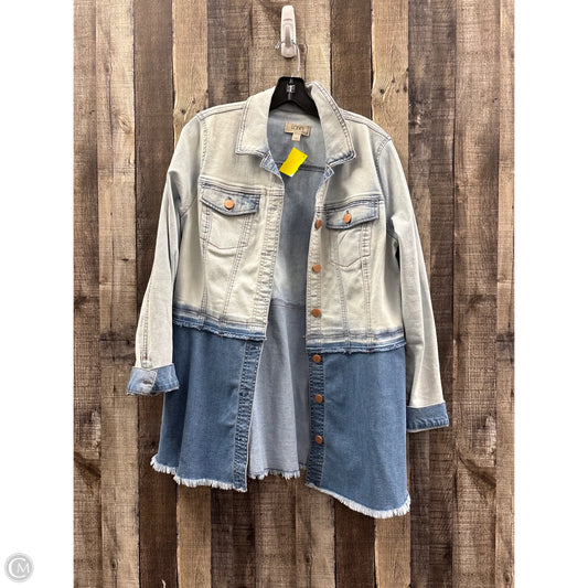 Jacket Denim By Logo In Blue Denim, Size: 8