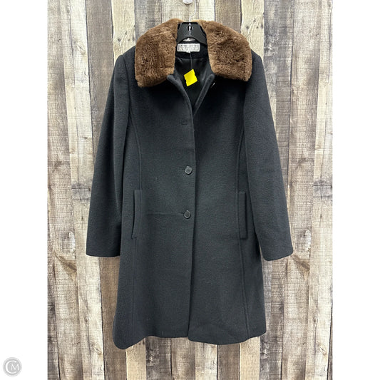 Coat Peacoat By Larry Levine In Black, Size: 12