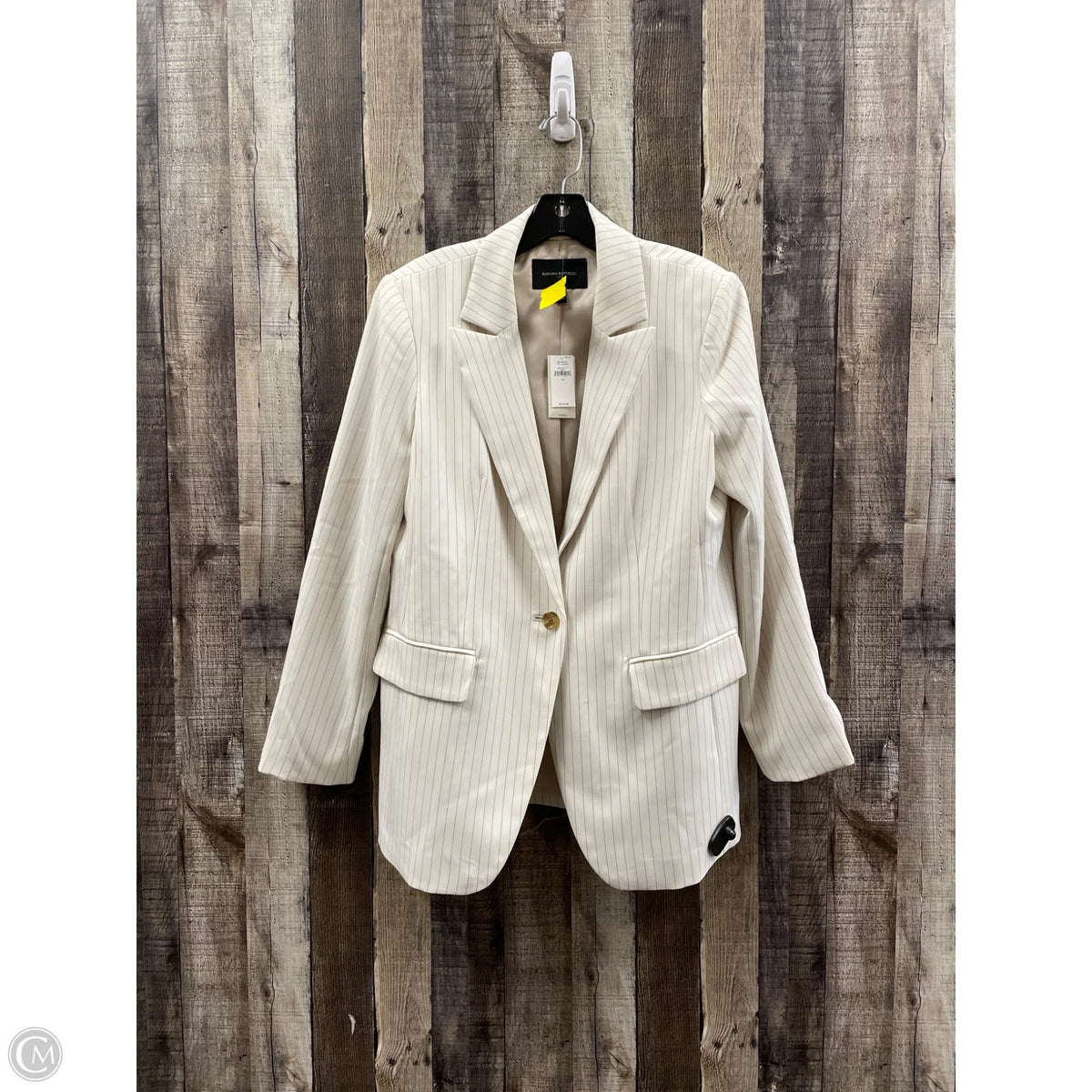 Blazer By Banana Republic In Striped Pattern, Size: 12