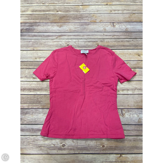 Top Short Sleeve By Cme In Pink, Size: M