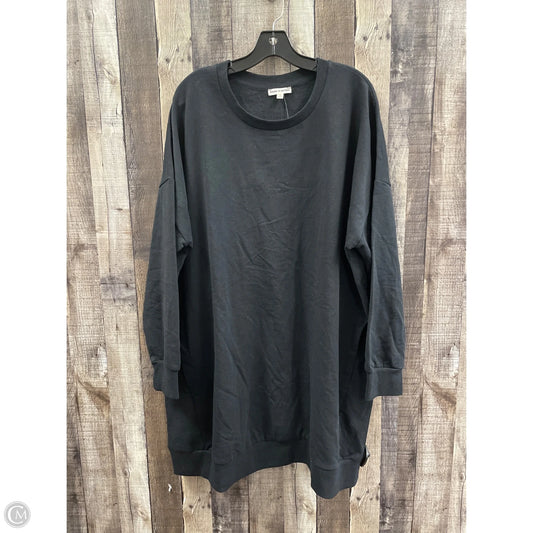 Sweatshirt Crewneck By Zenana Outfitters In Black, Size: 2x