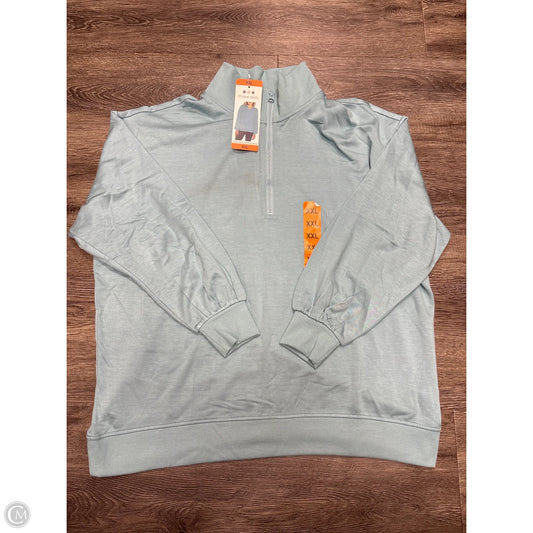 Sweatshirt Collar By Three Dots In Blue, Size: Xxl