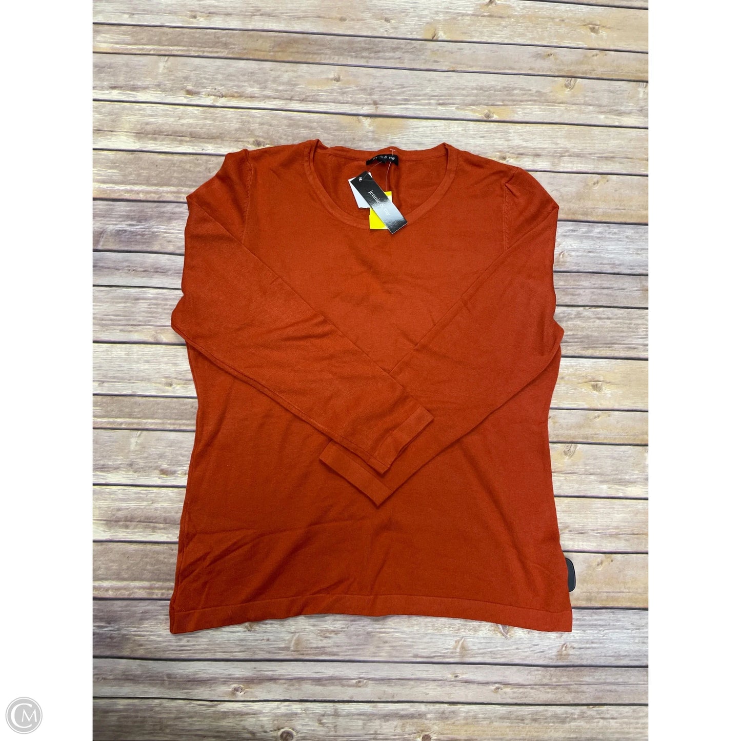 Sweater By Cme In Orange, Size: Xl
