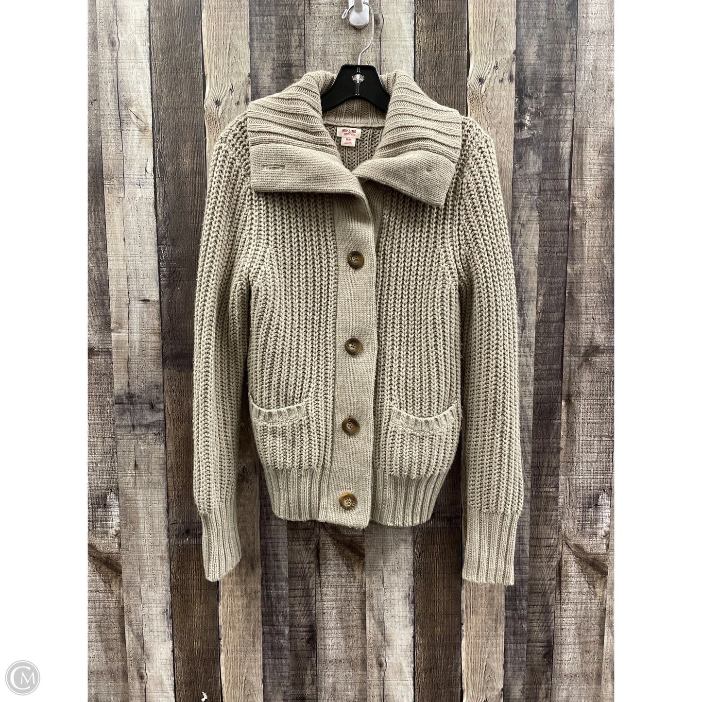 Sweater Cardigan By Mossimo In Brown, Size: M