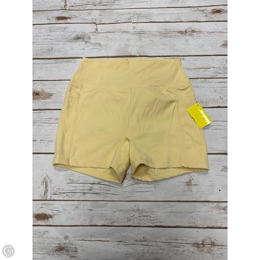Athletic Shorts By Cmf In Yellow, Size: M