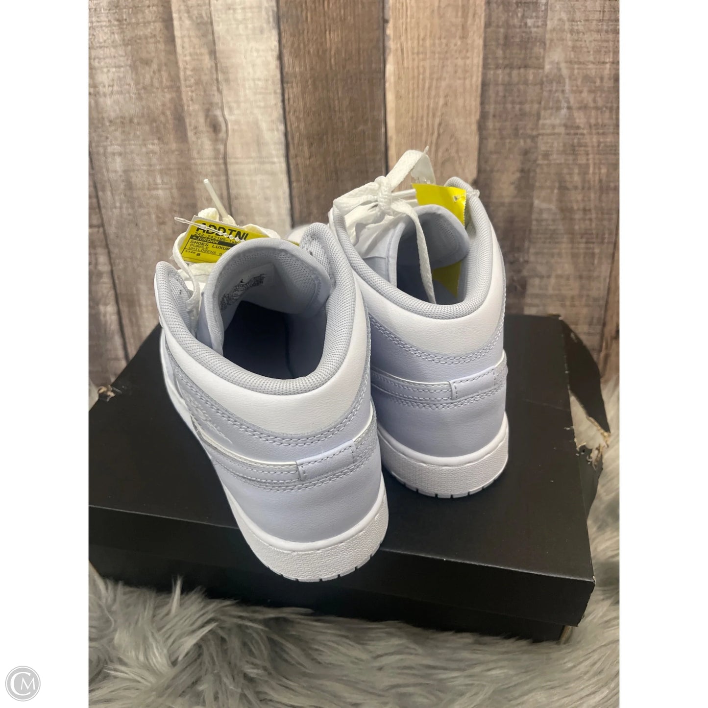 Shoes Luxury Designer By Jordan In Purple, Size: 8