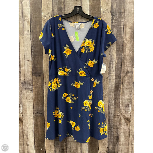 Dress Casual Midi By Arizona In Blue, Size: Xl