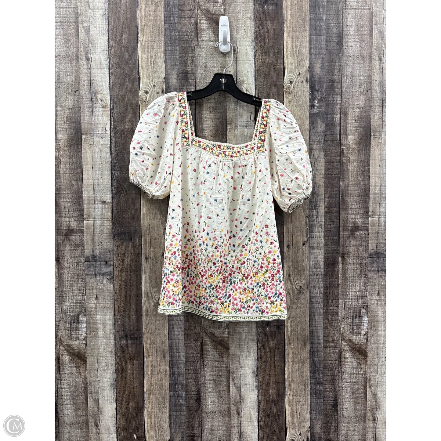 Top Short Sleeve By Max Studio In Floral Print, Size: S