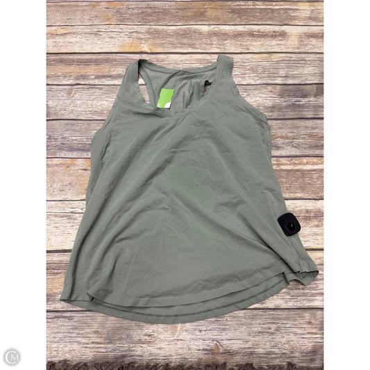Athletic Tank Top By Lululemon In Green, Size: 12