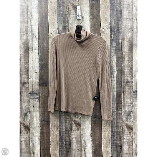 Top Long Sleeve By Madewell In Brown, Size: Xs