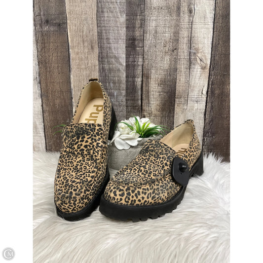 Shoes Heels Wedge By Hush Puppies In Animal Print, Size: 9.5