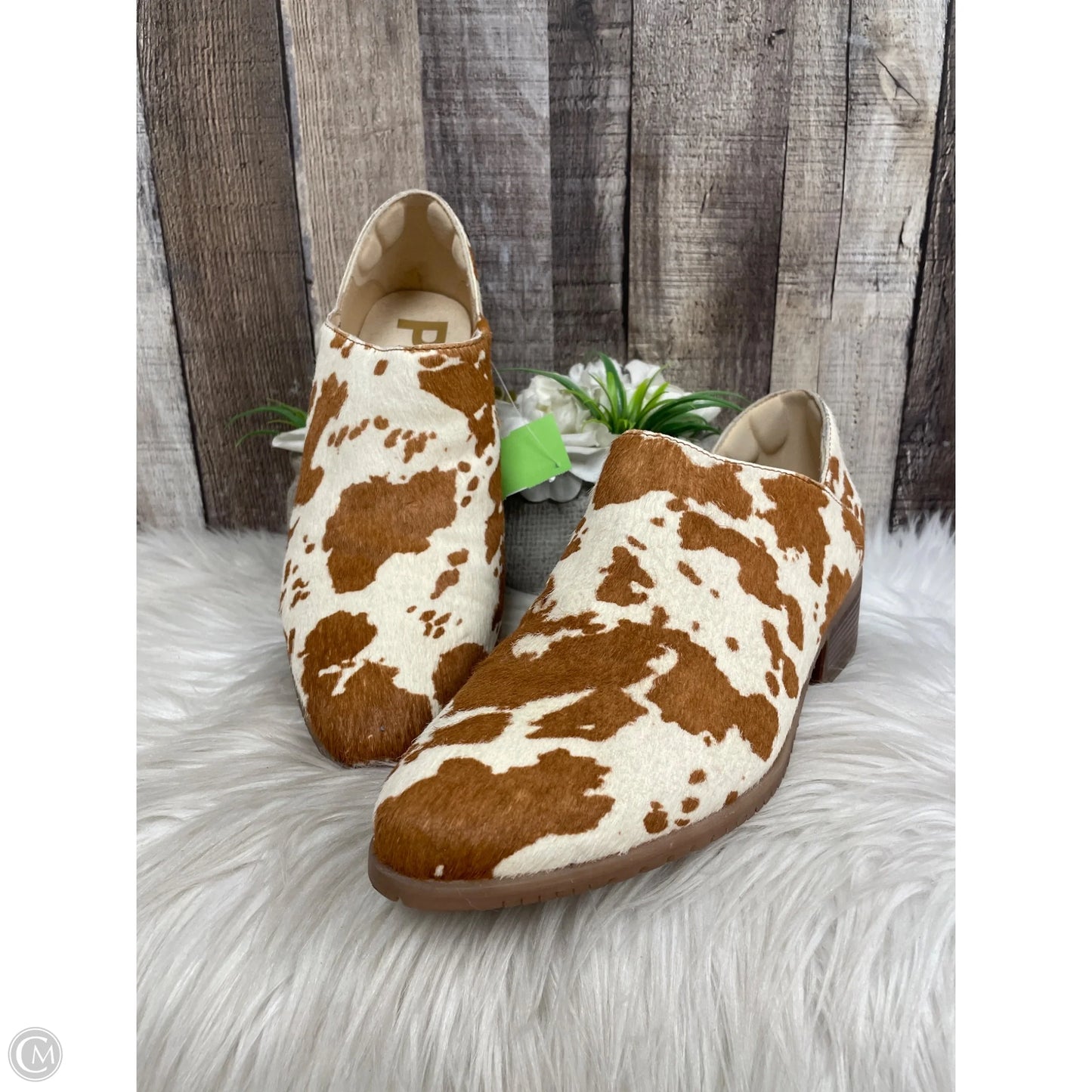 Boots Ankle Heels By Hush Puppies In Animal Print, Size: 9.5
