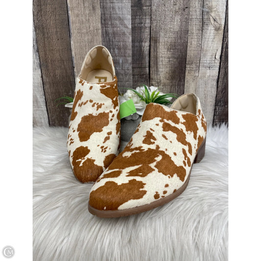 Boots Ankle Heels By Hush Puppies In Animal Print, Size: 9.5
