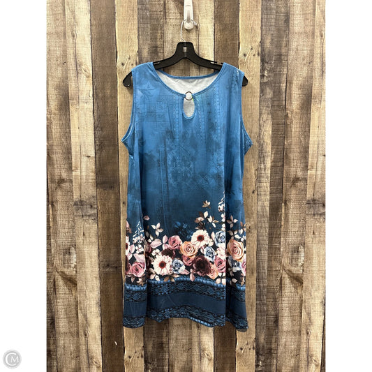Top Sleeveless By Cme In Blue, Size: 2x