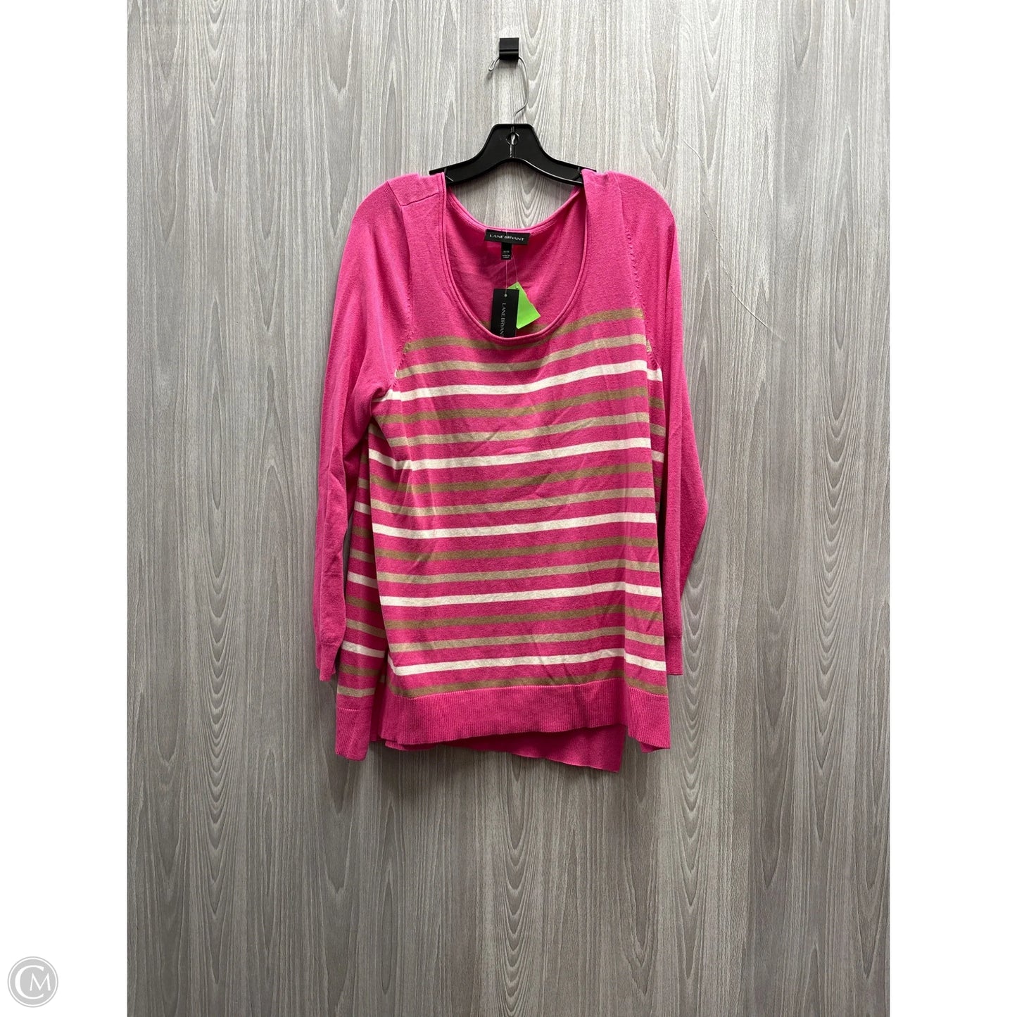 Top Long Sleeve By Lane Bryant In Pink, Size: Xl