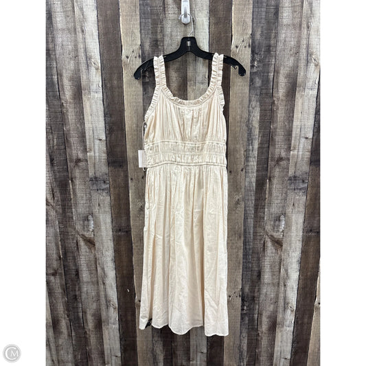 Dress Casual Midi By Lc Lauren Conrad In Cream, Size: M