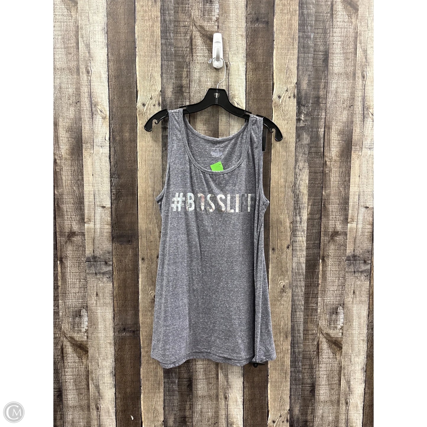 Top Sleeveless Basic By Lane Bryant In Grey, Size: Xl